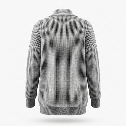 Lederjacken Outlet24 - Aukos | Strukturierter Offener Cardigan Damen