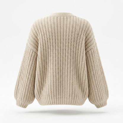 Lederjacken Outlet24 - Yotot | Grob Gestrickte Strickjacke Damen