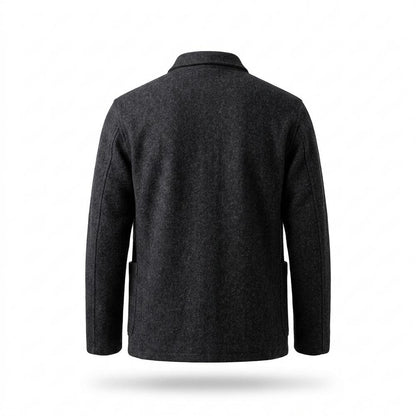 Lederjacken Outlet24 - Eamun | Gestrickt Reverslos Sakko Herren