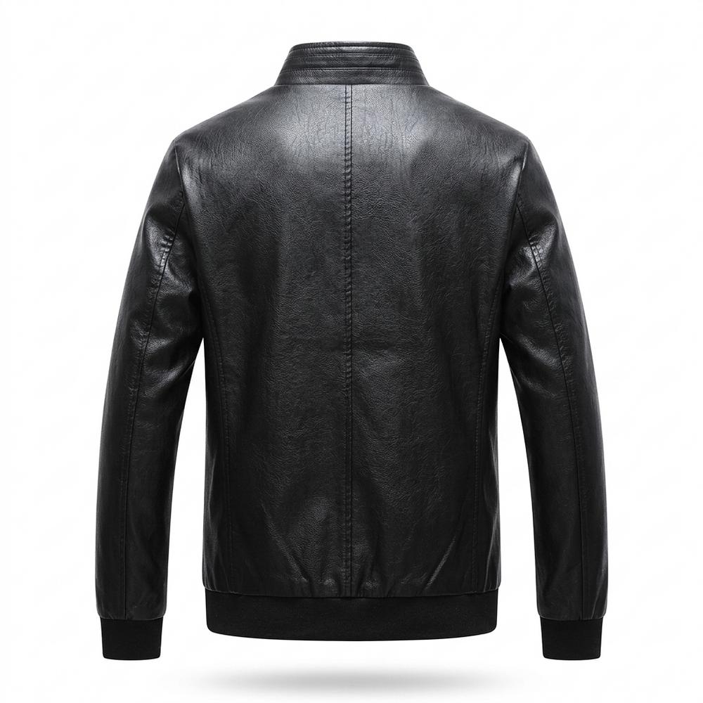Lederjacken Outlet24 - Zosul | Reißverschluss Stehkragen Lederjacke Herren
