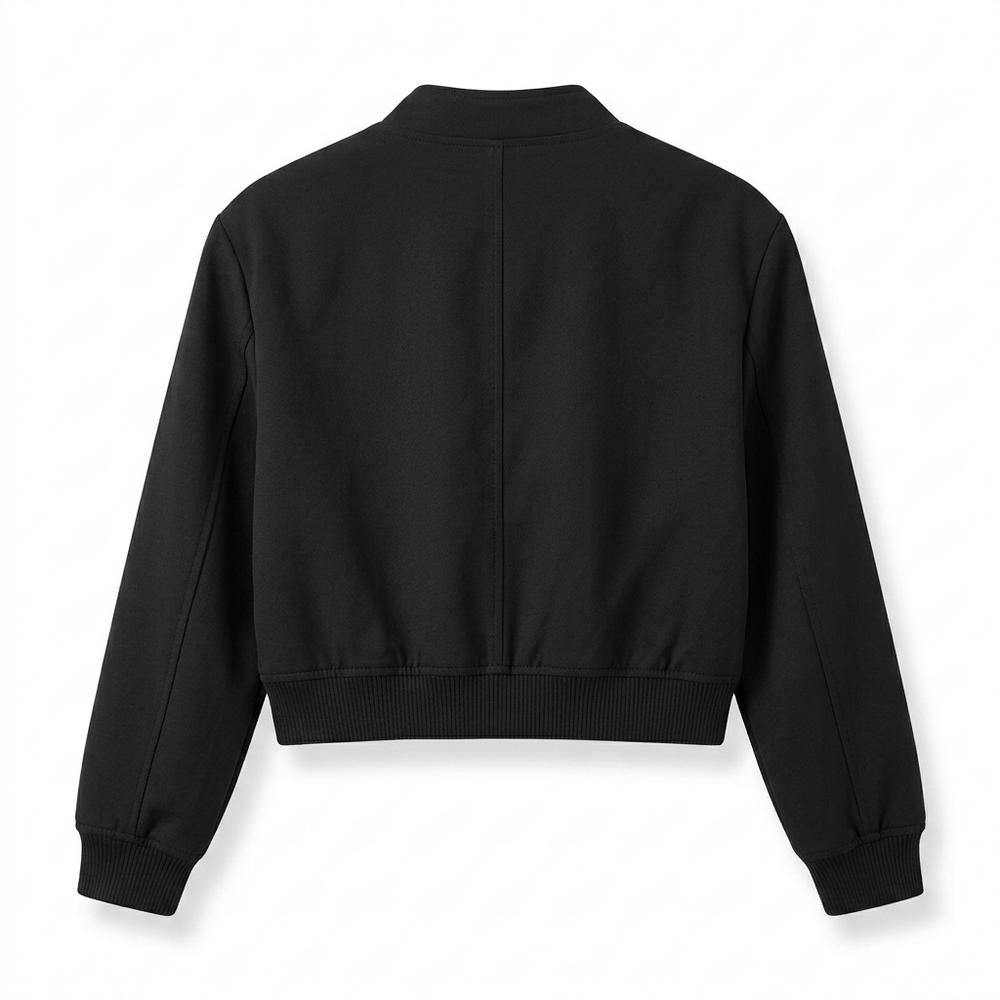 Lederjacken Outlet24 - Aibol | Kurzgeschnittene Geknöpfte Jacke Damen