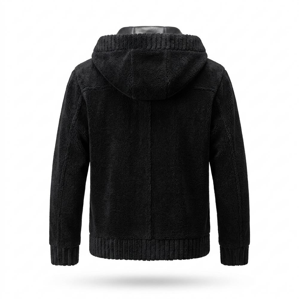 Lederjacken Outlet24 - Tedon | Strukturiert Geknöpft Jacke Herren