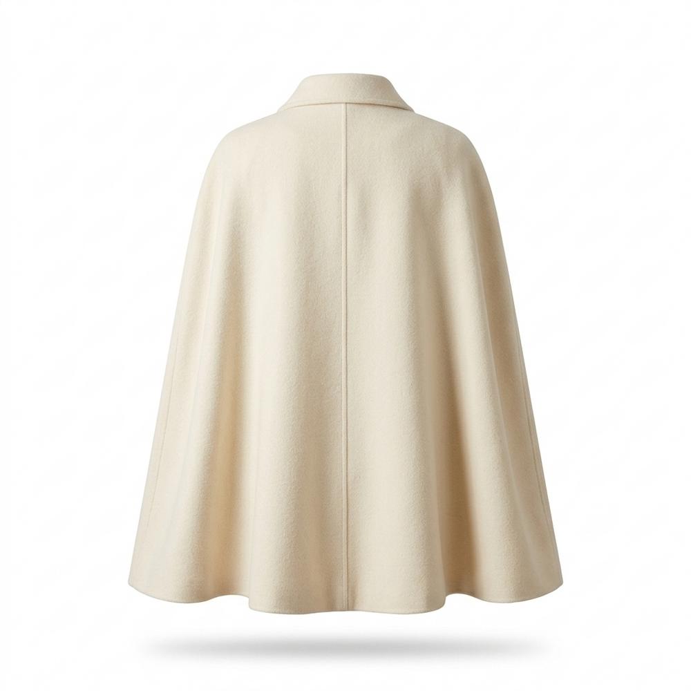 Lederjacken Outlet24 - Yawod | Cape-artiger Geknöpfter Mantel Damen