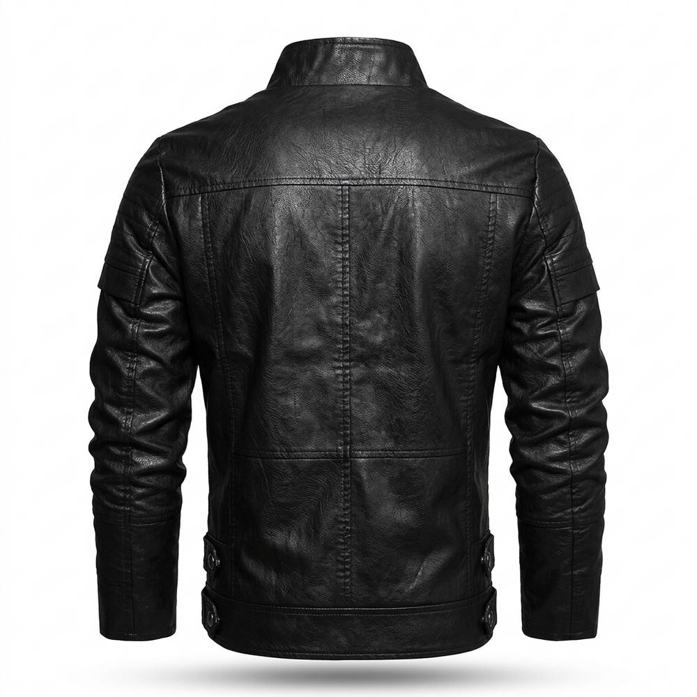 Lederjacken Outlet24 - Aifud | Gesteppt Tailliert Lederjacke Herren