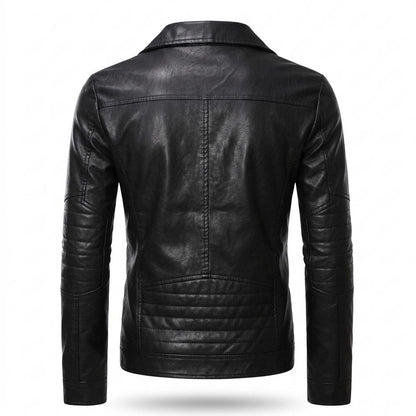 Lederjacken Outlet24 - Zafod | Asymmetrisch Tailliert Lederjacke Herren