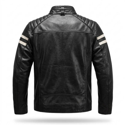 Lederjacken Outlet24 - Yonet | Gesteppte Taillierte Lederjacke Herren