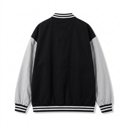 Lederjacken Outlet24 - Lawik | Zweifarbig Geknöpft Jacke Unisex