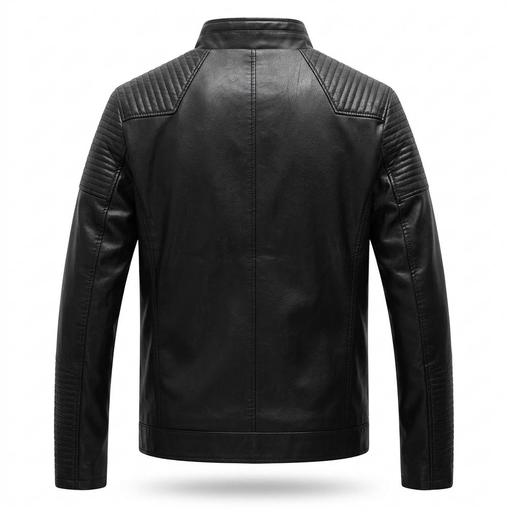 Lederjacken Outlet24 - Nizes | Gesteppt Gefüttert Lederjacke Herren