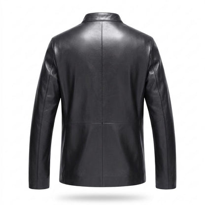 Lederjacken Outlet24 - Zikir | Gefüttert Hochgeschlossen Lederjacke Herren