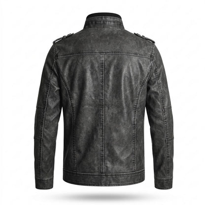 Lederjacken Outlet24 - Zemer | Gesteppt Gewaschen Lederjacke Herren