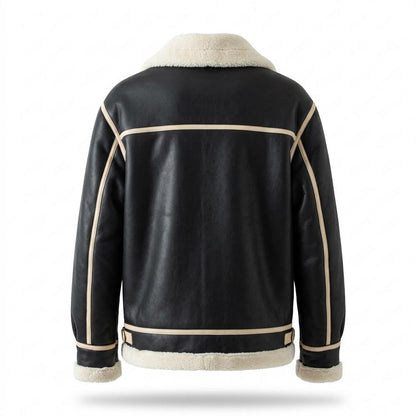 Lederjacken Outlet24 - Sifon | Gefüttert Abgesetzt Lederjacke Unisex