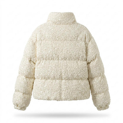 Lederjacken Outlet24 - Eihal | Paillettenbesetzt Wattiert Jacke Damen