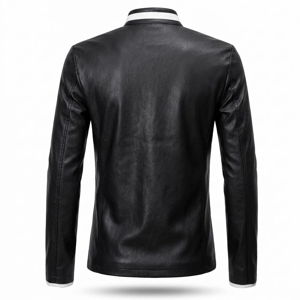 Lederjacken Outlet24 - Malom | Tailliert Kontrastfarben Hemd Herren