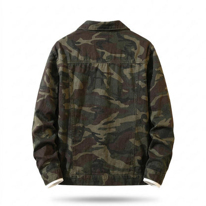 Lederjacken Outlet24 - Alvan | Gemustert Geknöpft Jacke Herren