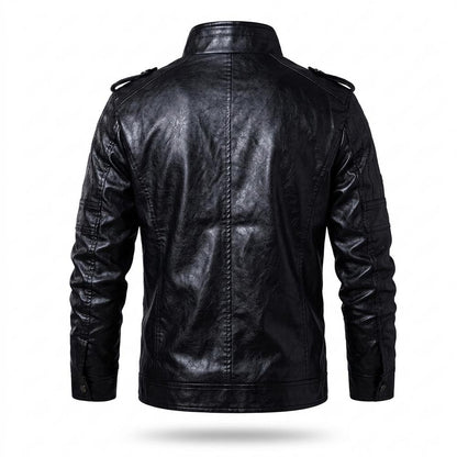 Lederjacken Outlet24 - Tubol | Gefüttert Reißverschluss Lederjacke Herren