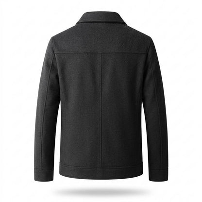 Lederjacken Outlet24 - Vowos | Wollig Geknöpft Jacke Herren
