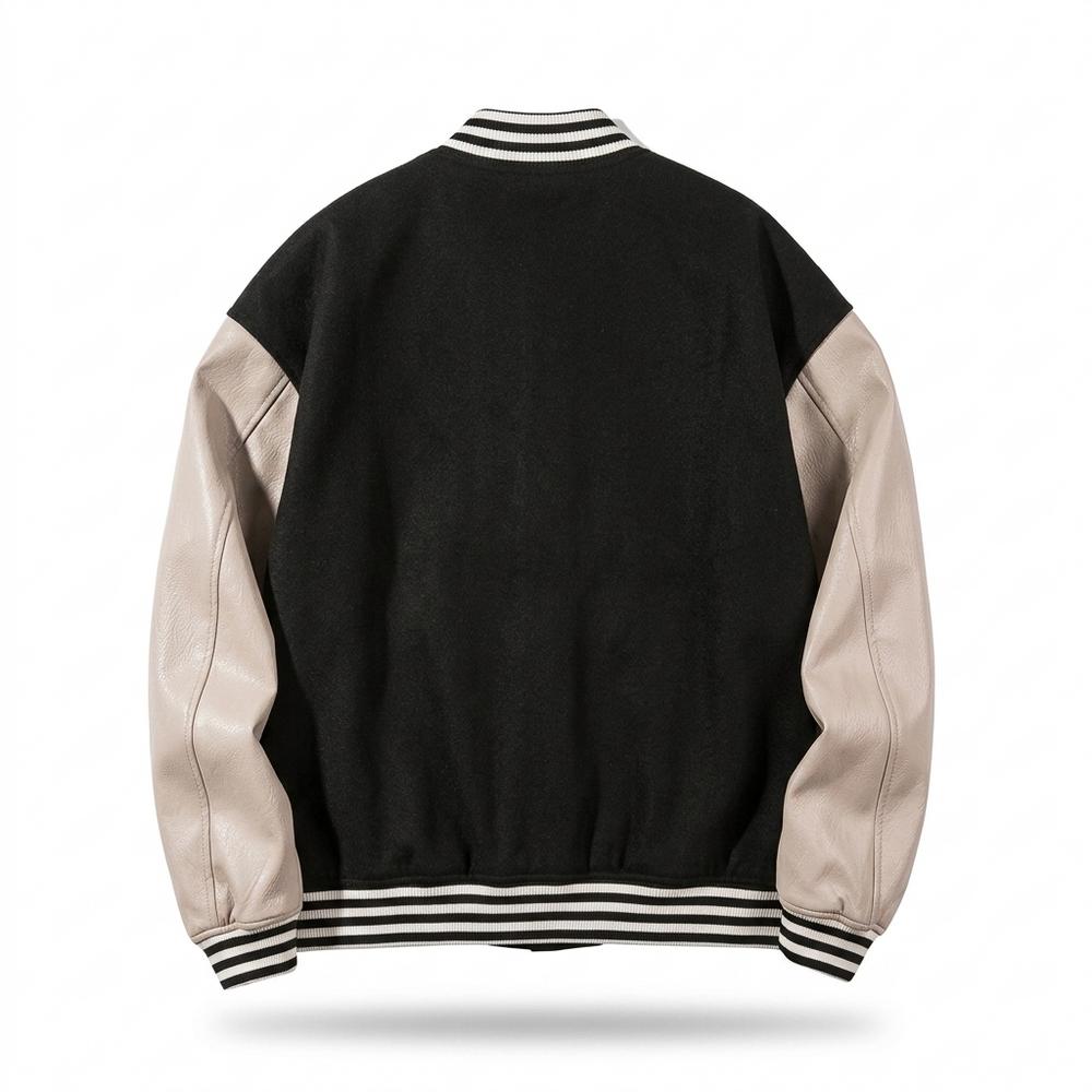 Lederjacken Outlet24 - Kulud | Zweifarbig Geknöpft Jacke Unisex