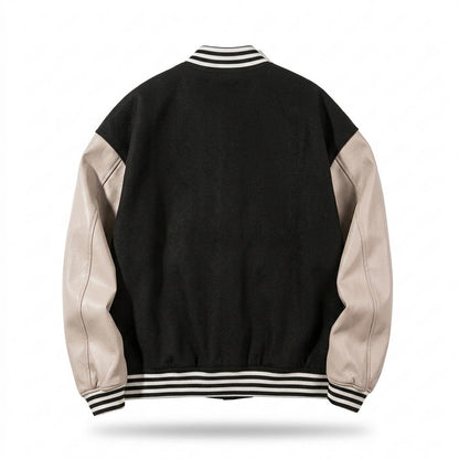 Lederjacken Outlet24 - Kulud | Zweifarbig Geknöpft Jacke Unisex