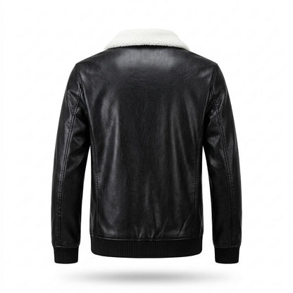 Lederjacken Outlet24 - Aowev | Gefüttert Sherpa Lederjacke Herren