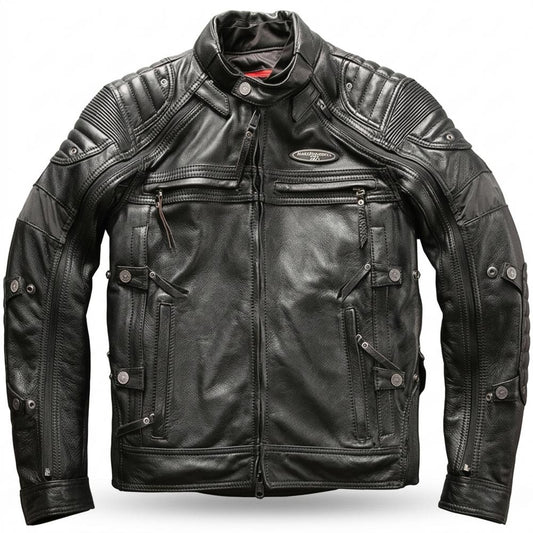 Lederjacken Outlet24 - Zomes | Gepolstert Funktional Lederjacke Herren