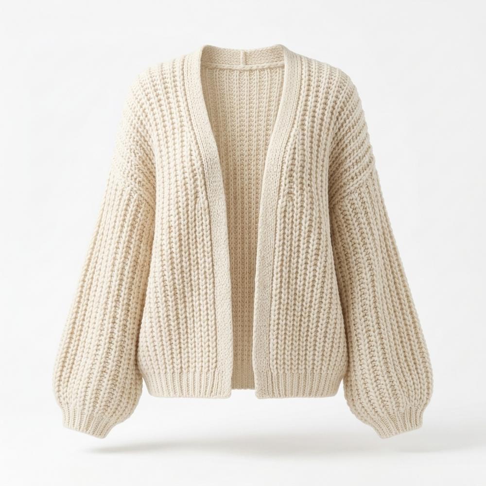 Lederjacken Outlet24 - Yotot | Grob Gestrickte Strickjacke Damen