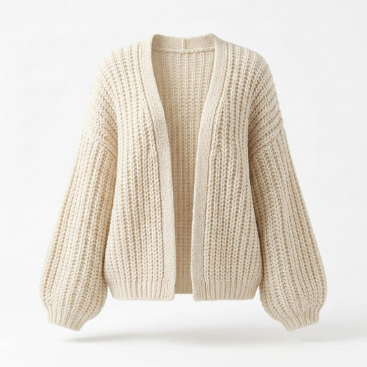 Lederjacken Outlet24 - Yotot | Grob Gestrickte Strickjacke Damen