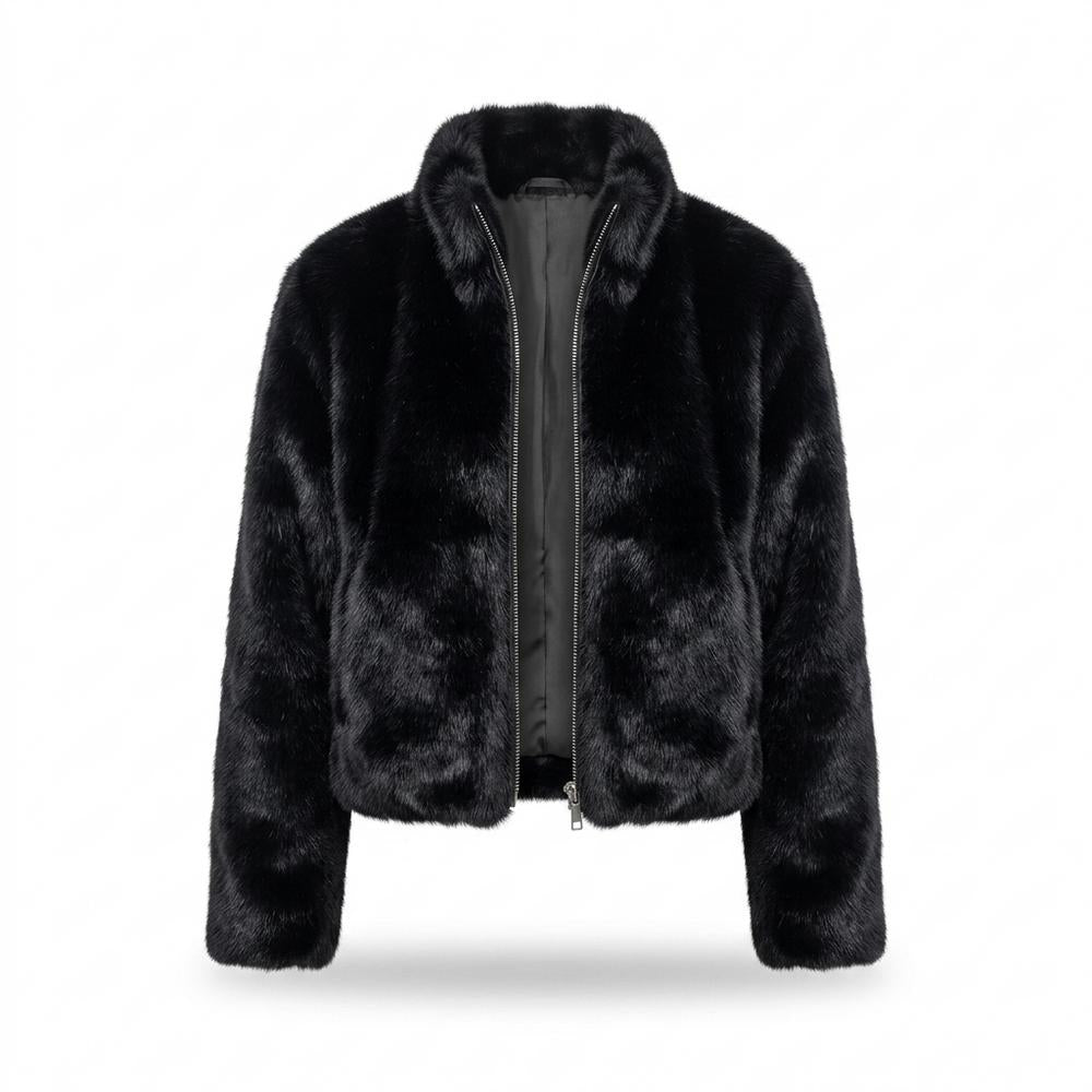 Lederjacken Outlet24 - Ridod | Gefütterte Plüschige Jacke Damen