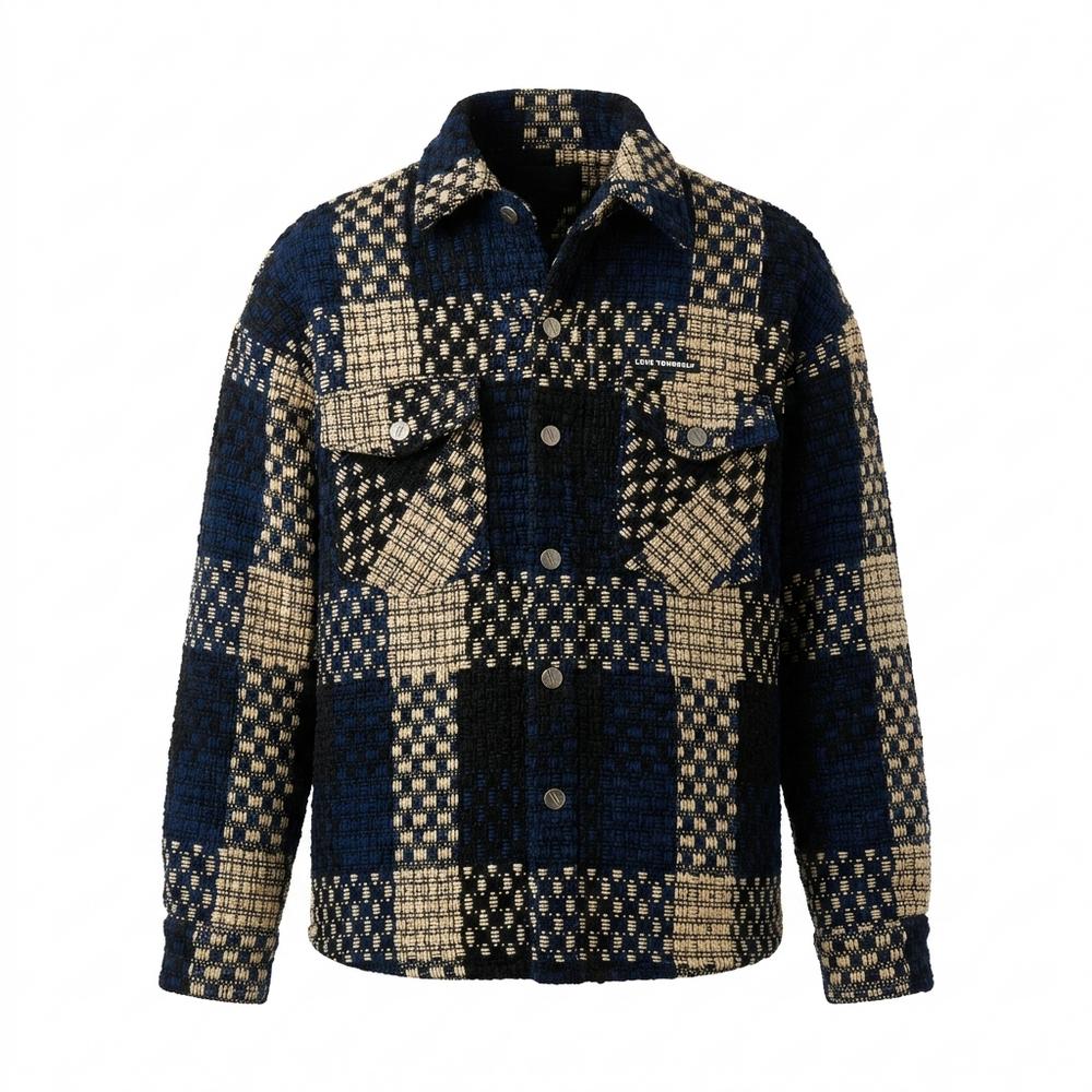 Lederjacken Outlet24 - Eogov | Strukturiert Gemustert Jacke Unisex