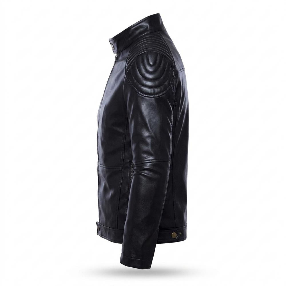Lederjacken Outlet24 - Tinol | Wattiert Tailliert Lederjacke Herren