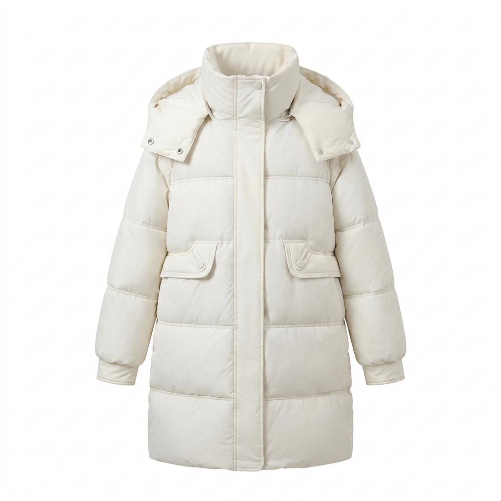 Lederjacken Outlet24 - Cotiv | Gefütterter Kapuzen Mantel Damen