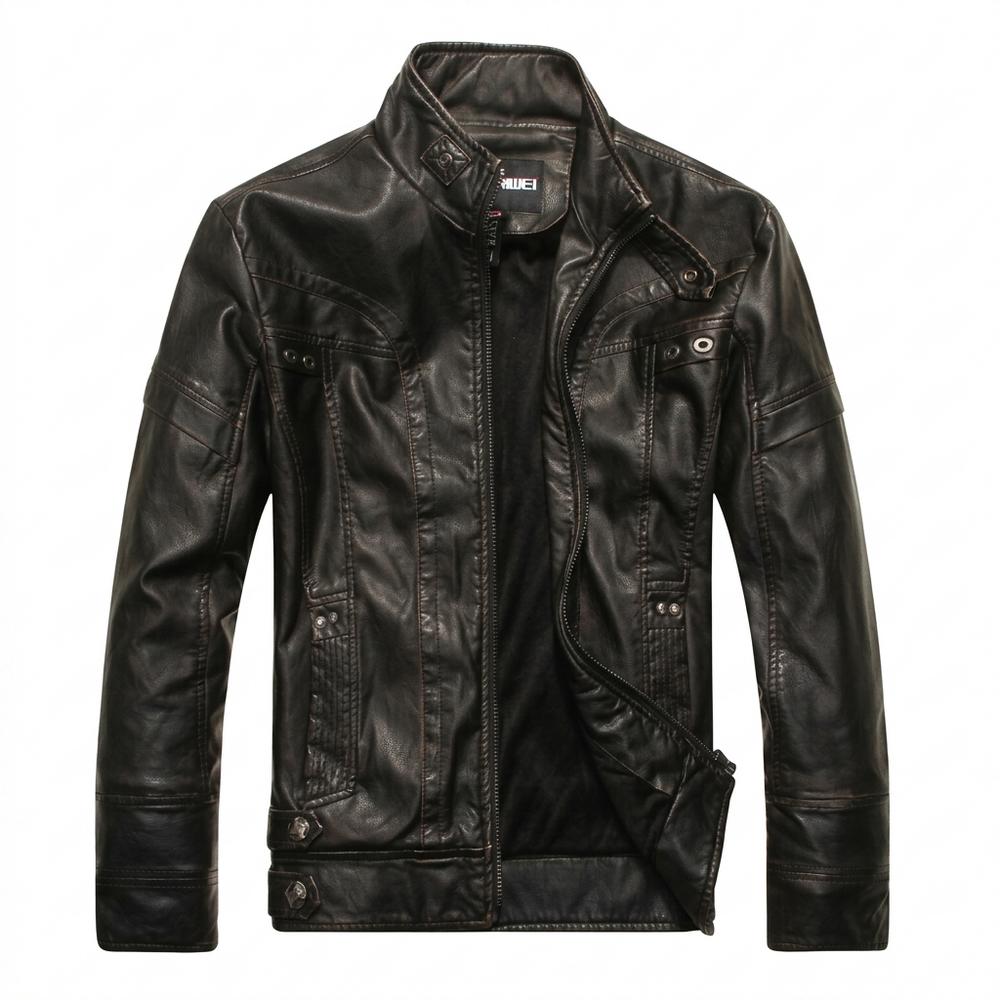 Lederjacken Outlet24 - Lonim | Tailliert Gesteppt Lederjacke Herren