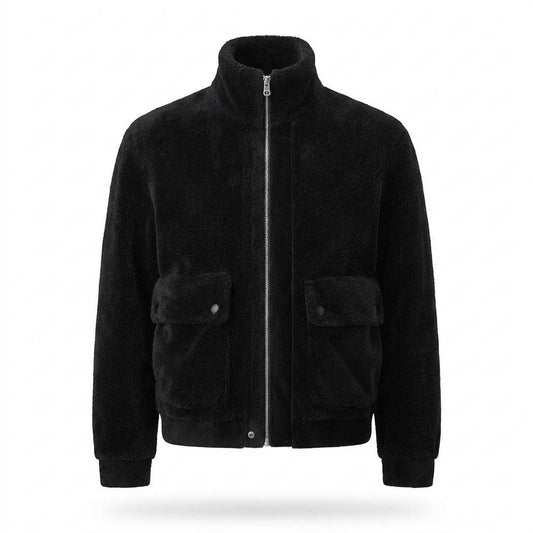 Lederjacken Outlet24 - Lolil | Reißverschluss Fleece Jacke Herren