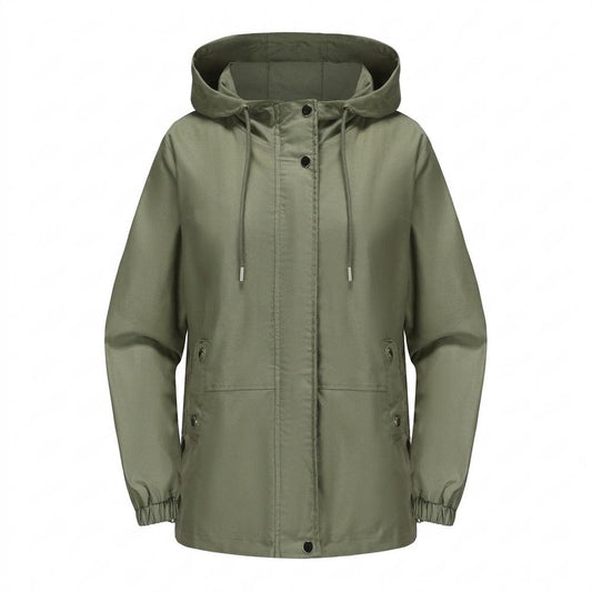Lederjacken Outlet24 - Vapad | Kapuzen Geknöpft Jacke Damen
