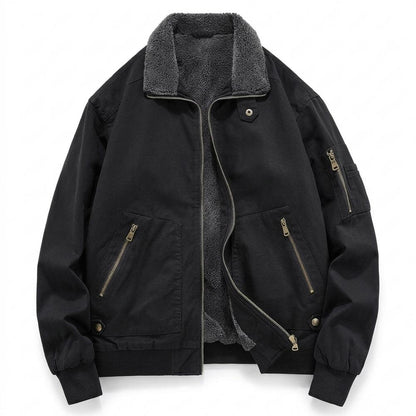 Lederjacken Outlet24 - Muwur | Gefütterte Flieger Jacke Herren