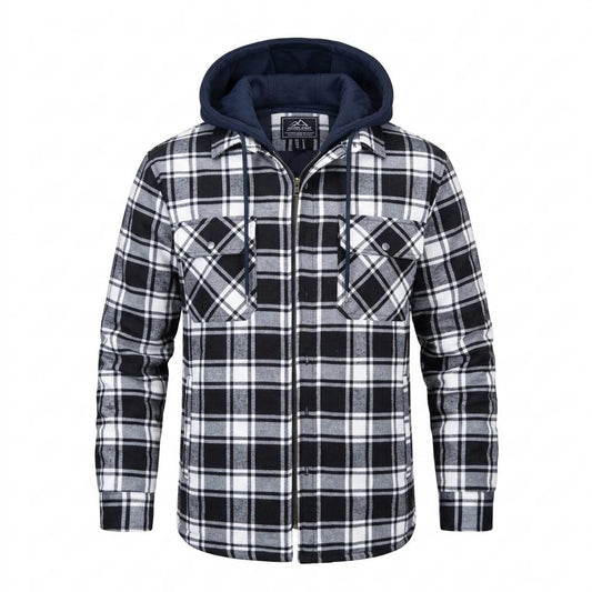 Lederjacken Outlet24 - Aurur | Gefüttert Kariert Jacke Herren