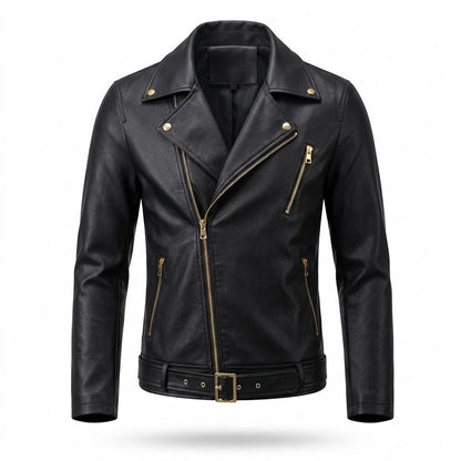 Lederjacken Outlet24 - Vubad | Asymmetrisch Tailliert Jacke Herren