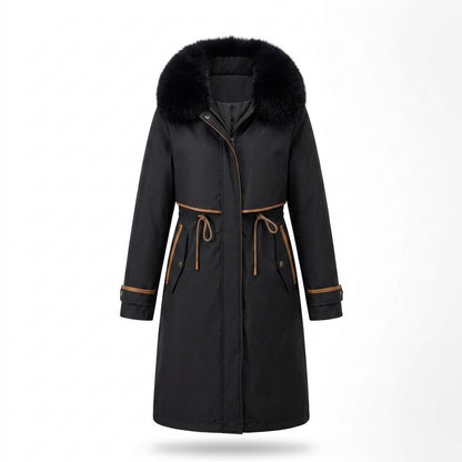 Lederjacken Outlet24 - Aivav | Gefütterter Taillierter Mantel Damen