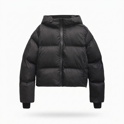 Lederjacken Outlet24 - Euwik | Wattierte Kurzgeschnittene Jacke Damen
