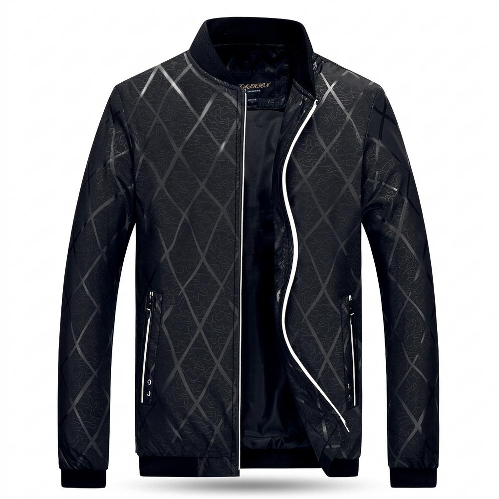 Lederjacken Outlet24 - Eutal | Strukturierte Glänzende Jacke Herren