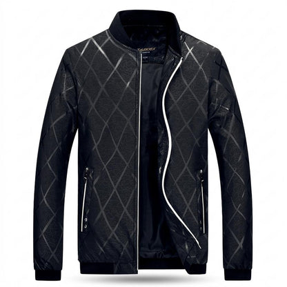 Lederjacken Outlet24 - Eutal | Strukturierte Glänzende Jacke Herren