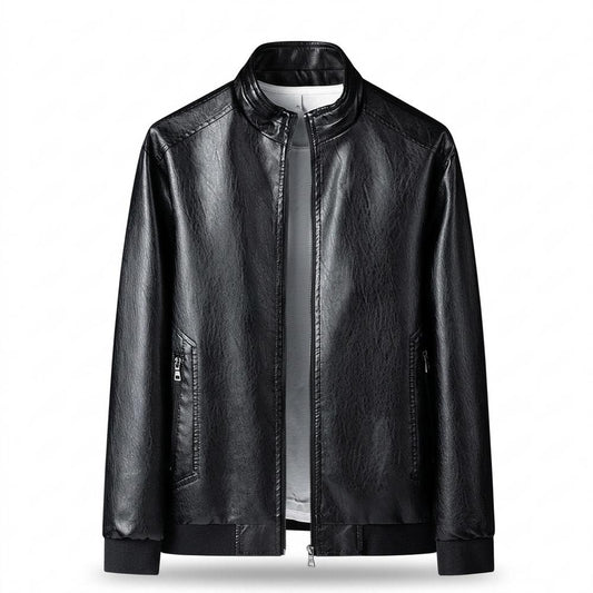 Lederjacken Outlet24 - Zimim | Strukturierte Gefütterte Lederjacke Herren