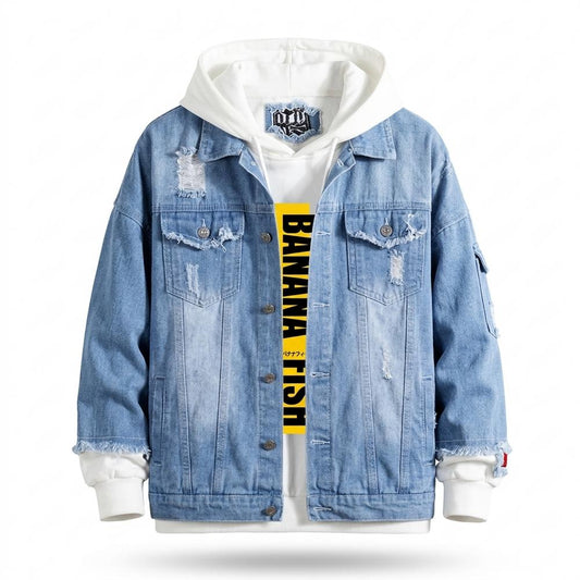 Lederjacken Outlet24 - Zemir | Used-Look Jeans Jacke Unisex