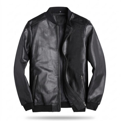 Lederjacken Outlet24 - Zuzad | Genarbte Gefütterte Lederjacke Herren