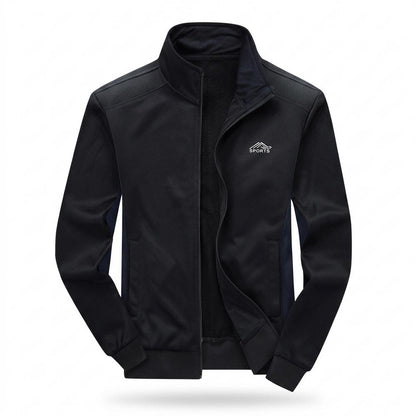 Lederjacken Outlet24 - Zehal | Stehkragen Fleece Jacke Herren