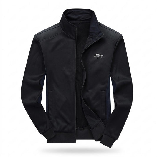 Lederjacken Outlet24 - Zehal | Stehkragen Fleece Jacke Herren
