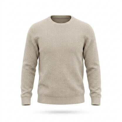 Lederjacken Outlet24 - Tizal | Strukturiert Rundhals Pullover Herren