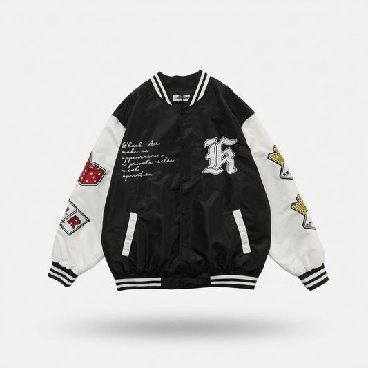 Lederjacken Outlet24 - Auded | Bestickt Geknöpft Jacke Unisex
