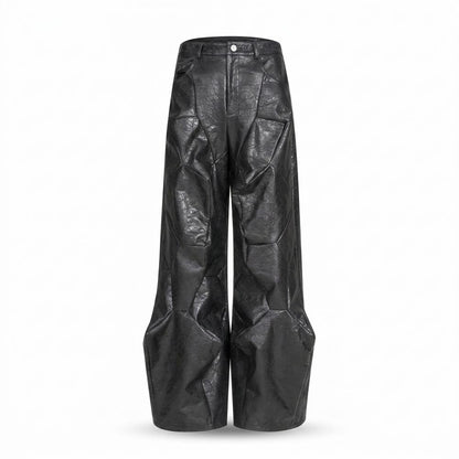 Lederjacken Outlet24 - Cotod | Weit Geschnittene Strukturierte Hose Unisex