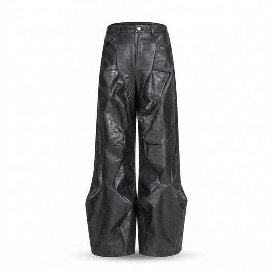 Lederjacken Outlet24 - Cotod | Weit Geschnittene Strukturierte Hose Unisex