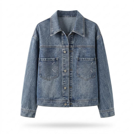 Lederjacken Outlet24 - Aanar | Geknöpfte Langärmlige Jacke Damen
